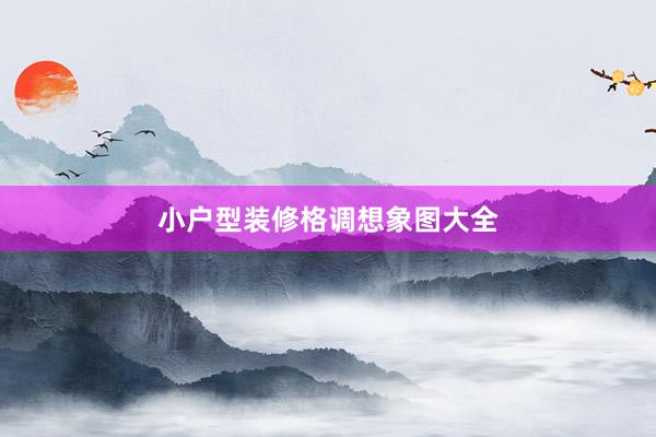 小户型装修格调想象图大全